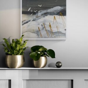 Grues de Brest au dessus de nuages par Camille Jaffredou