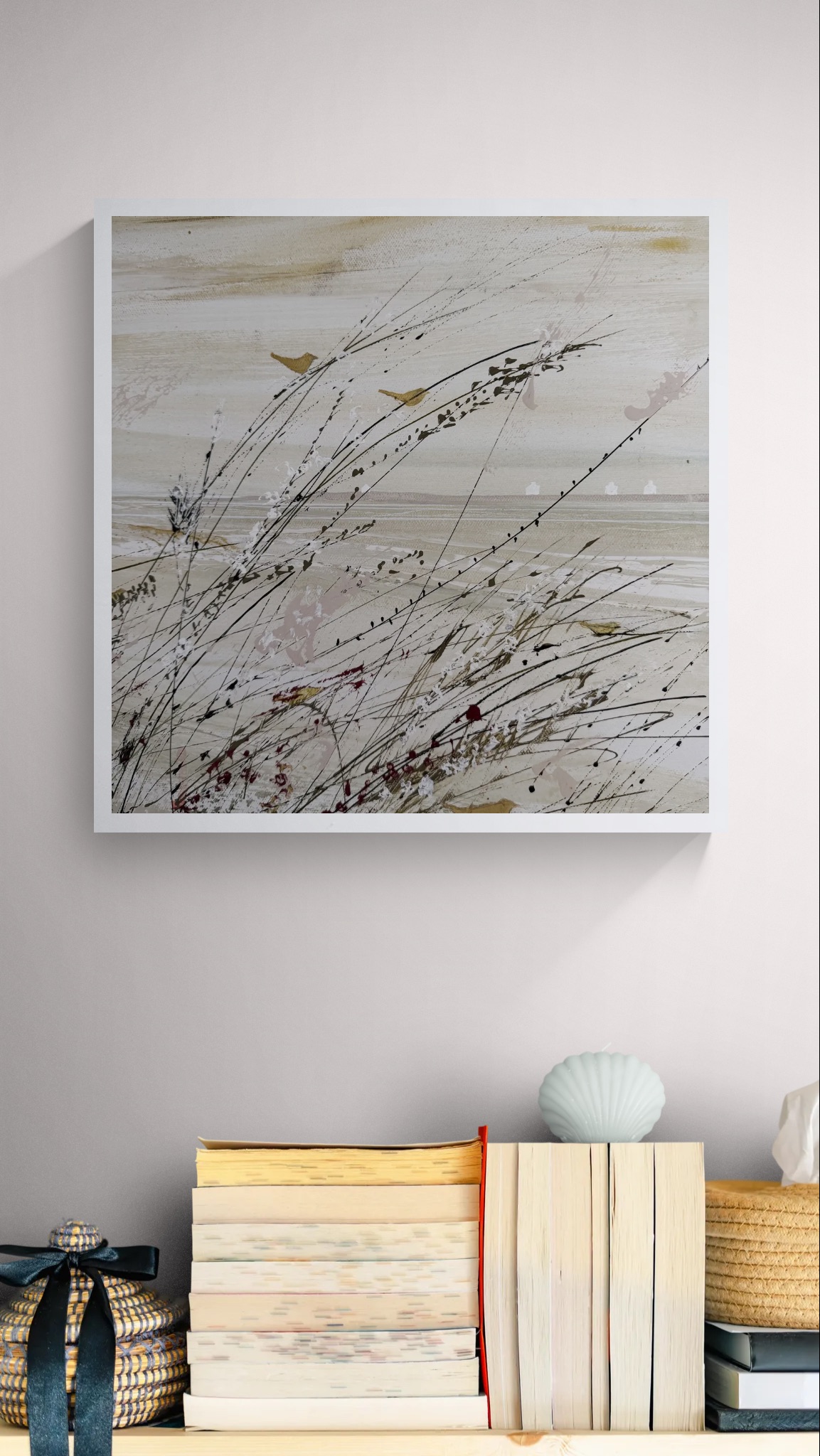 Littoral finistérien avec oiseaux par Camille Jaffredou