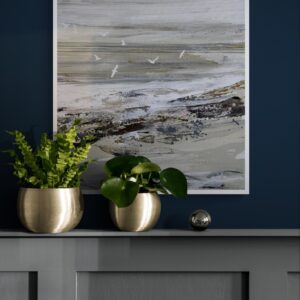 Plage avec goélands par Camille Jaffredou